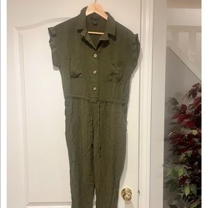 Green jumpsuit